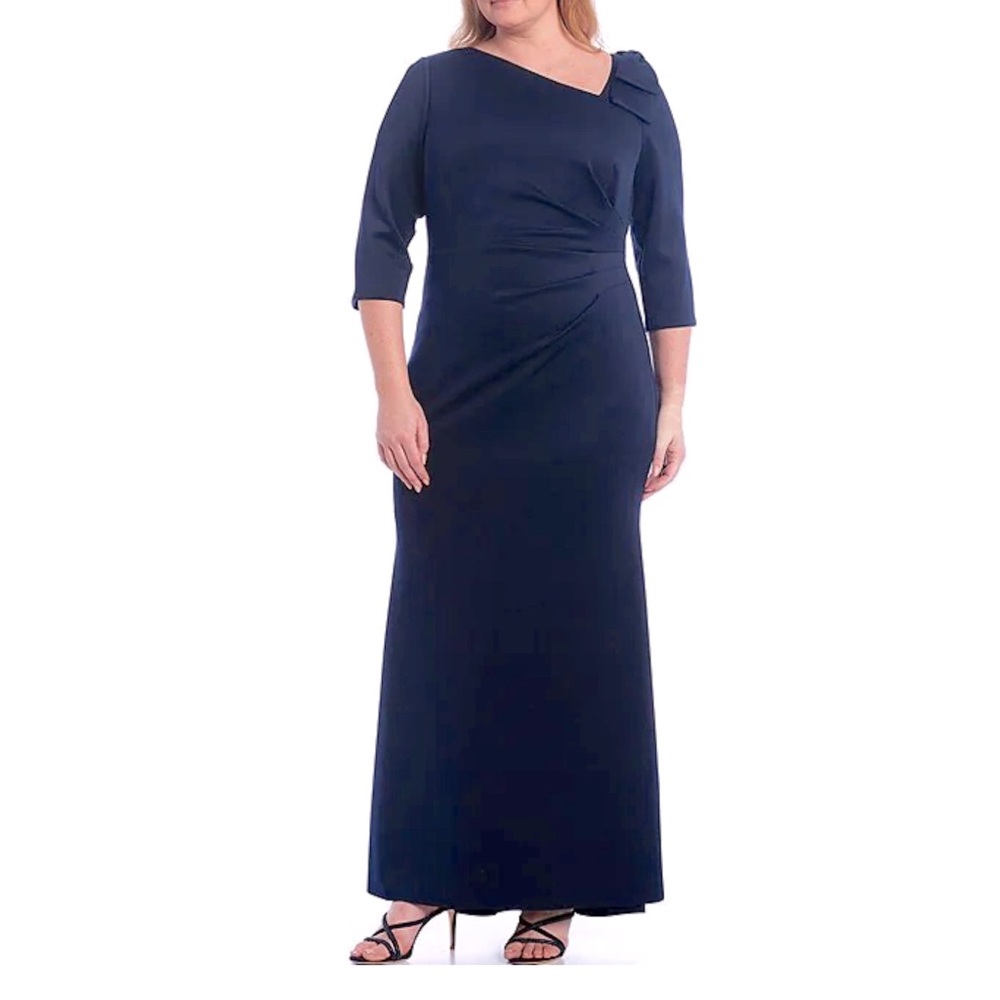 Jessica Howard navy blue full length size 16W dress